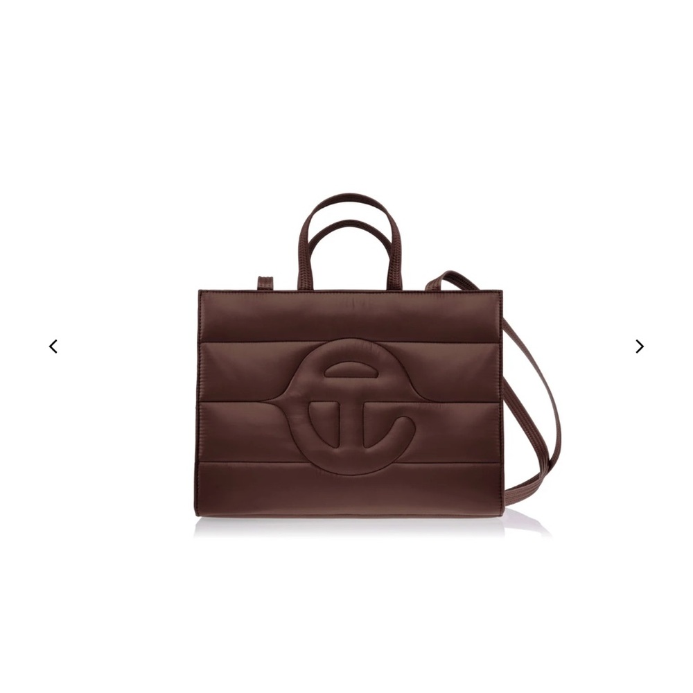 Telfar Medium Puffer Brown Shopping Bag